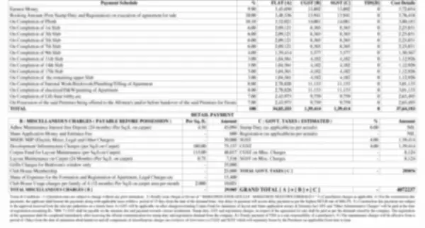 CKPC Devanahalli Cost Sheet, Price Sheet, Price Breakup, Payment Schedule, Payment Schemes, Cost Break Up, Final Price, All Inclusive Price, Best Price, Best Offer Price, Prelaunch Offer Price, Bank approvals, launch Offer Price by CKPC Properties located at Devanahalli, Bangalore Karnataka